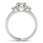 Eva Marquise & Round Cluster Engagement Ring