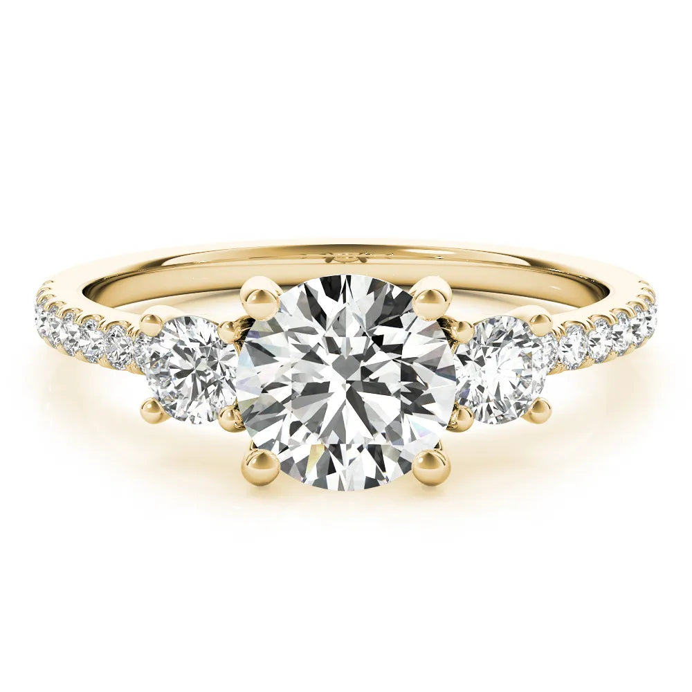 Eva Marquise & Round Cluster Engagement Ring