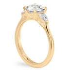 Maya Pear Side Stone Engagement Ring