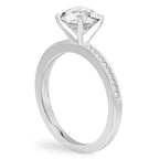 Lalana Petite Milgrain Engagement Ring