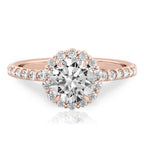 Elsa Floral Inspired Halo Ring