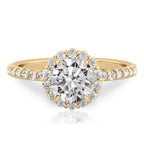 Elsa Floral Inspired Halo Ring