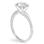 Charu Split Shank Knife Edge Pave Diamond Ring