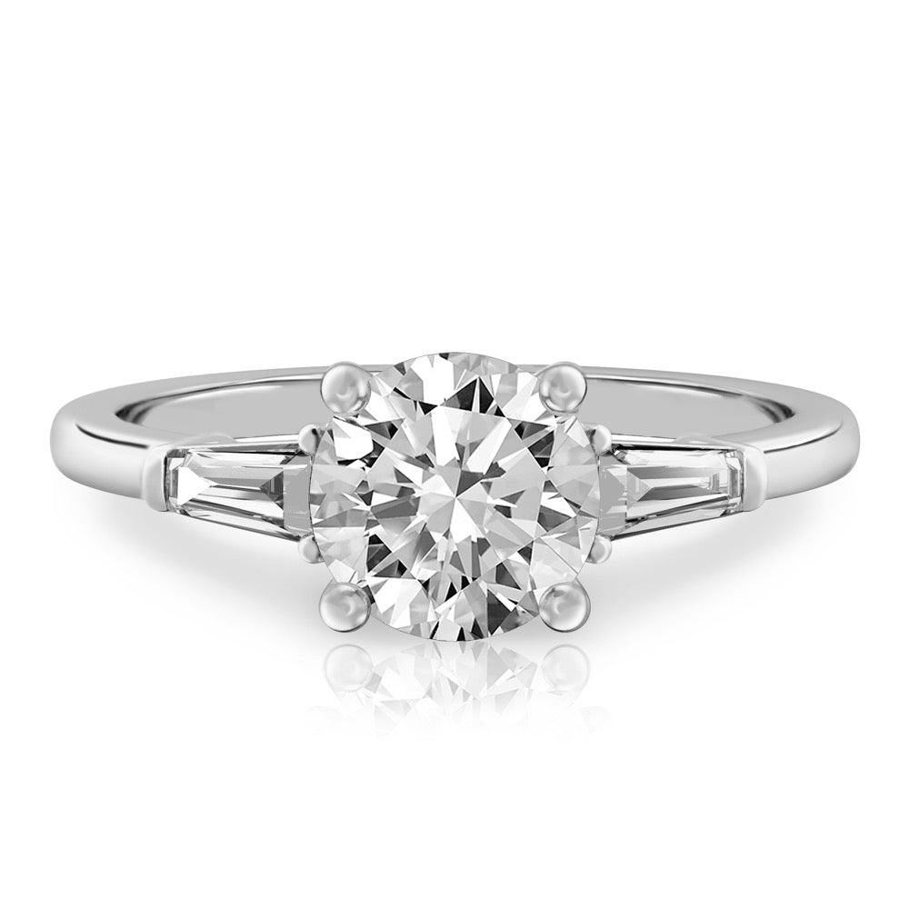Tapered Baguette Tapered Baguette Engagement Ring