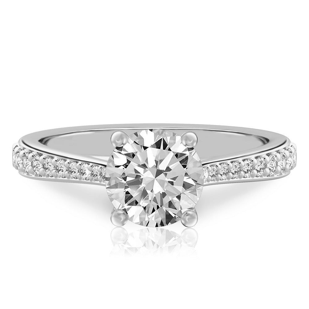 Talia Delicate Cathedral Ring with Side Stones