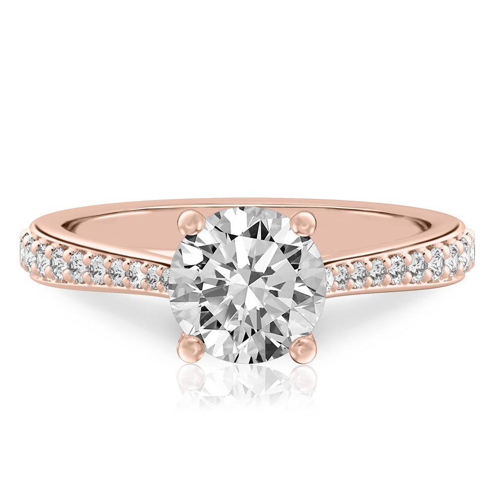 Talia Delicate Cathedral Ring with Side Stones