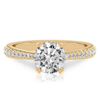 Celeste Pavé Hidden Halo Engagement Ring