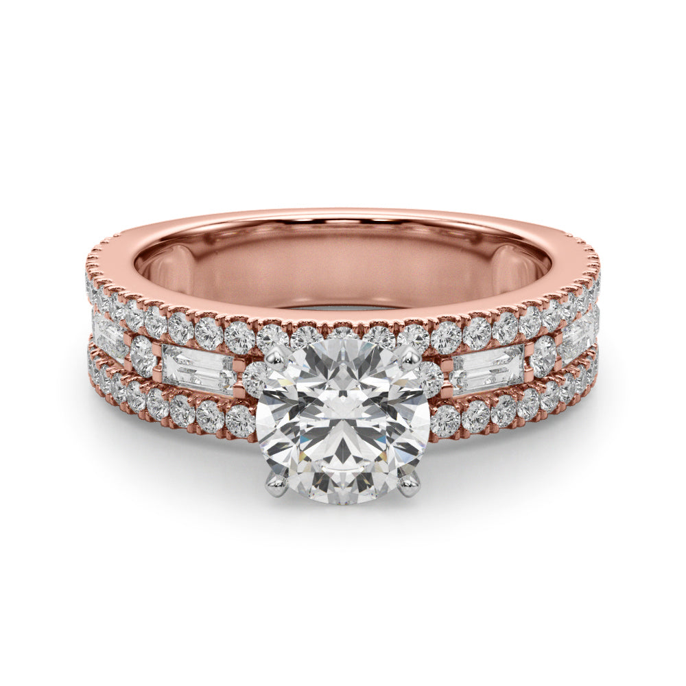 Monroe Triple Row Engagement Ring