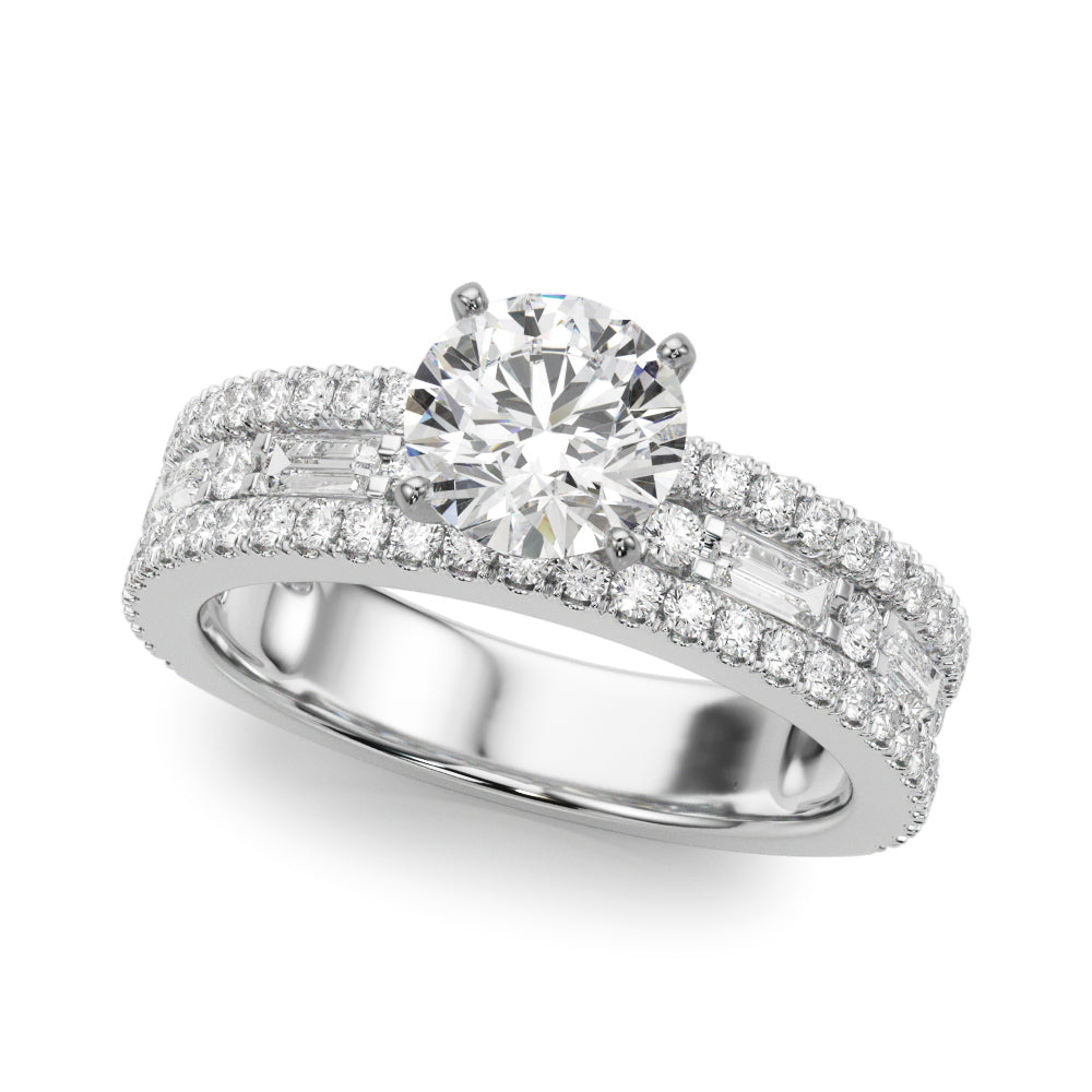 Monroe Triple Row Engagement Ring