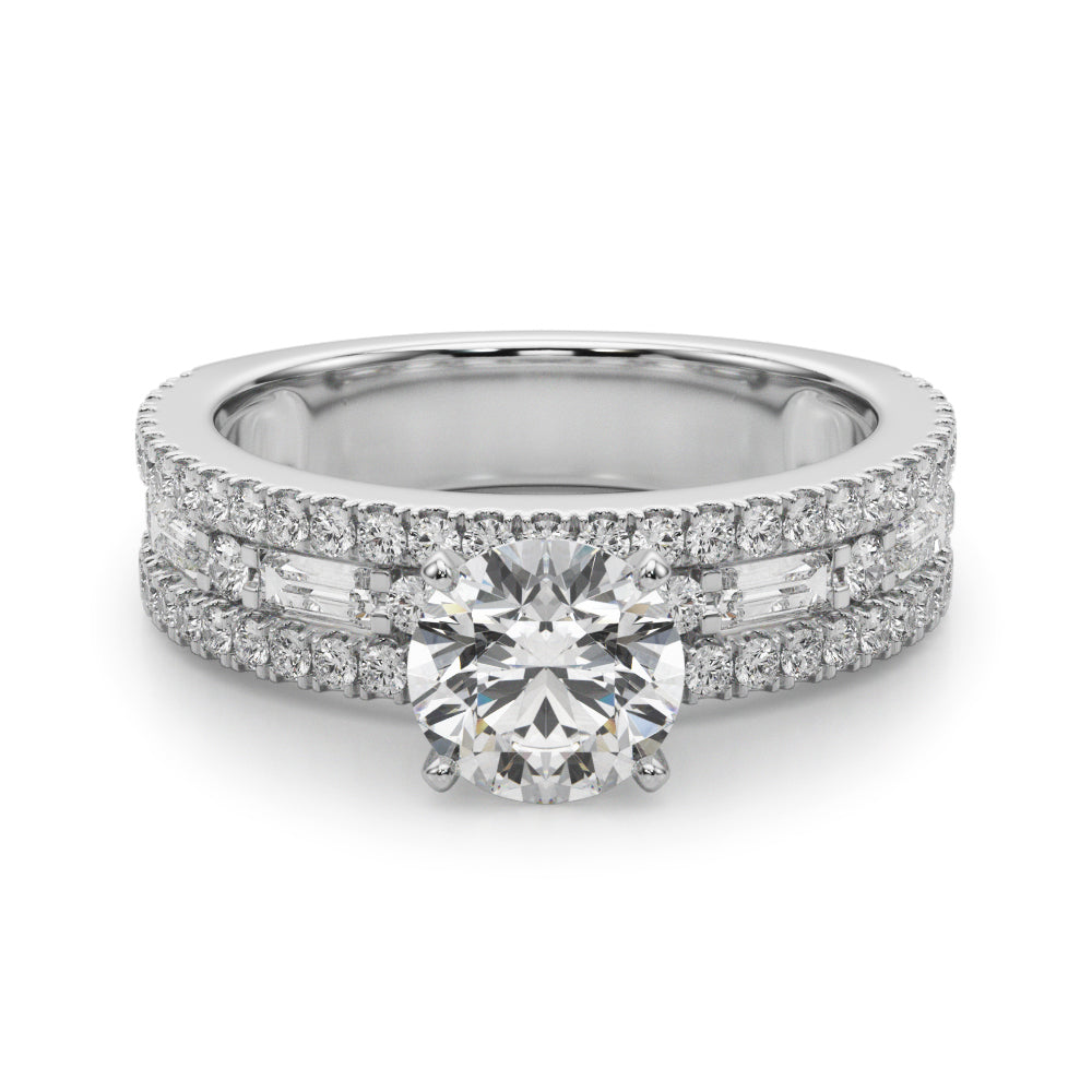 Monroe Triple Row Engagement Ring