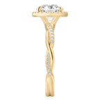 Twist Halo Twist Halo Engagement Ring