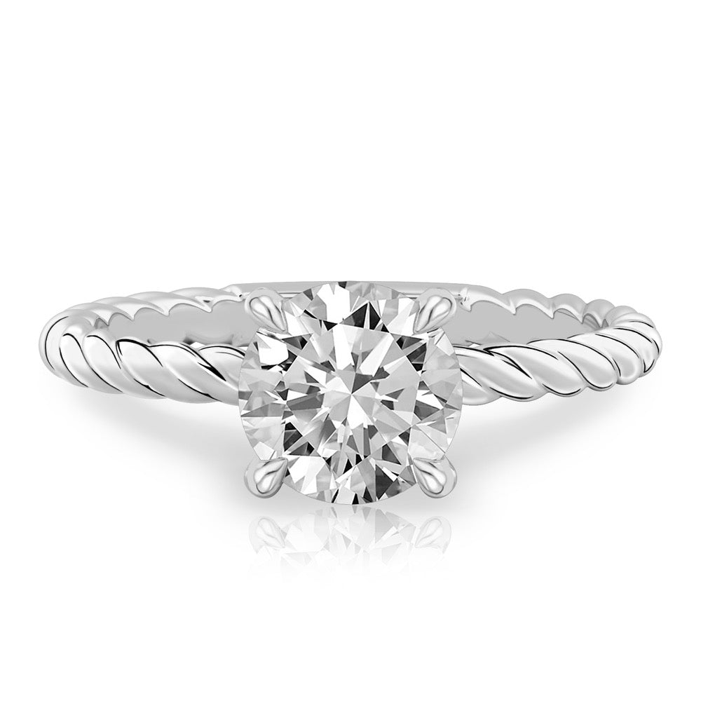 Ruth Twisted Rope Engagement Ring