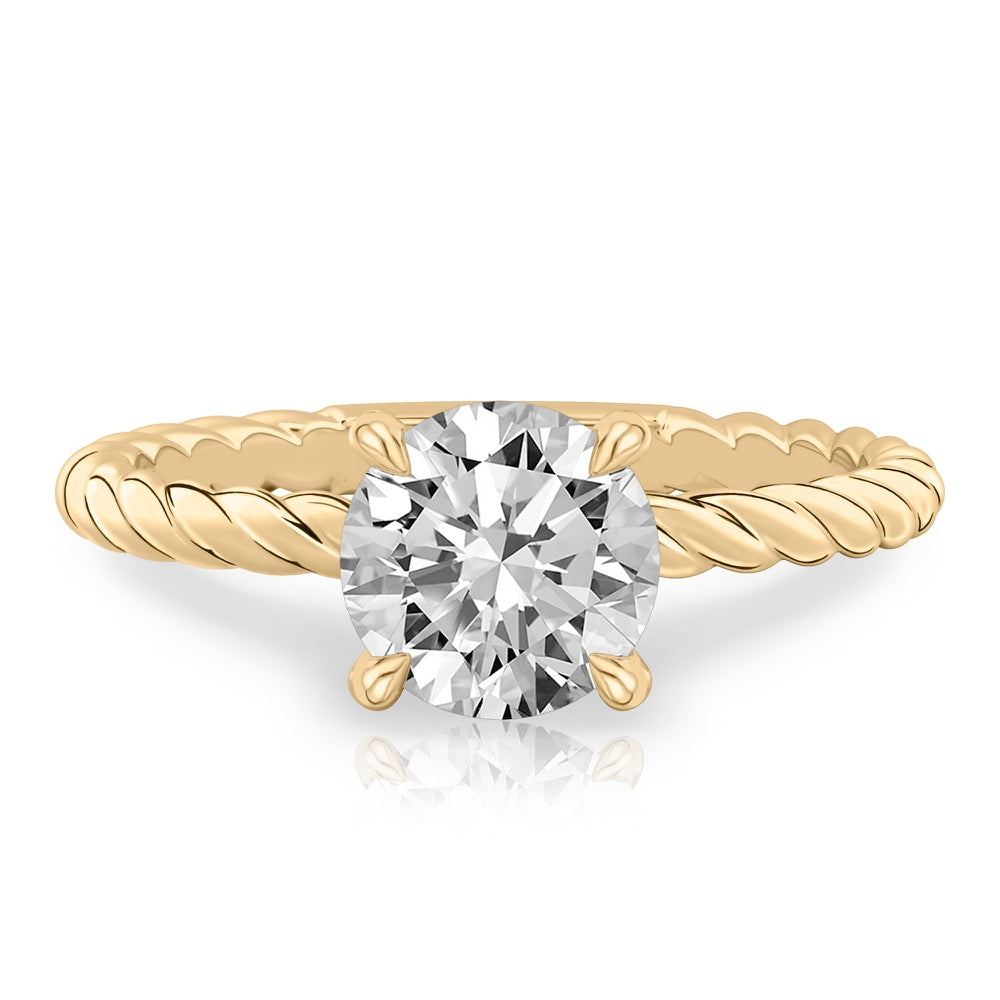 Ruth Twisted Rope Engagement Ring
