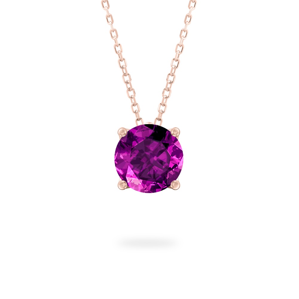 Purple Sapphire Ripple Necklace