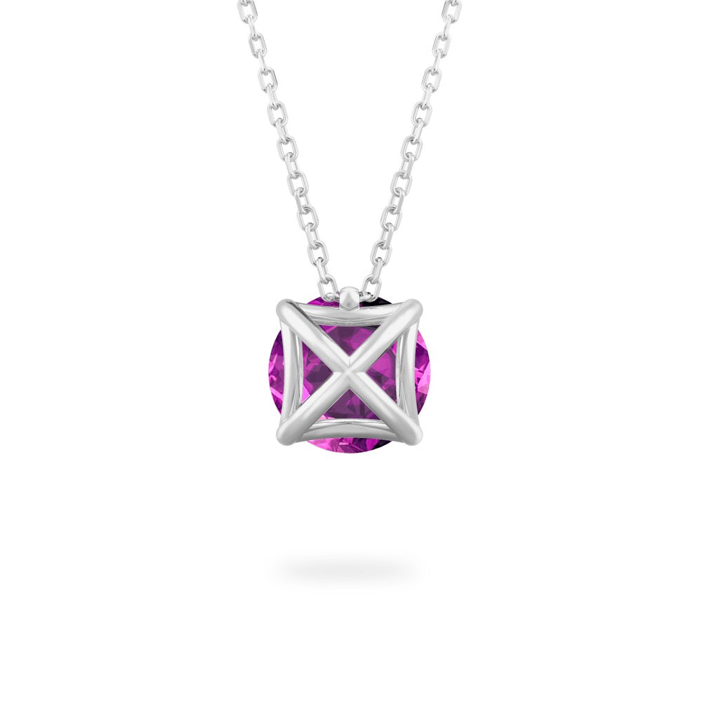 Purple Sapphire Ripple Necklace