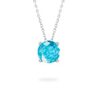 Aqua Blue Spinel Ripple Necklace