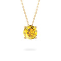 Yellow Sapphire Ripple Necklace