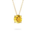 Yellow Sapphire Ripple Necklace