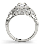 Valencia Vintage Inspired Halo Engagement Ring