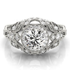 Valencia Vintage Inspired Halo Engagement Ring