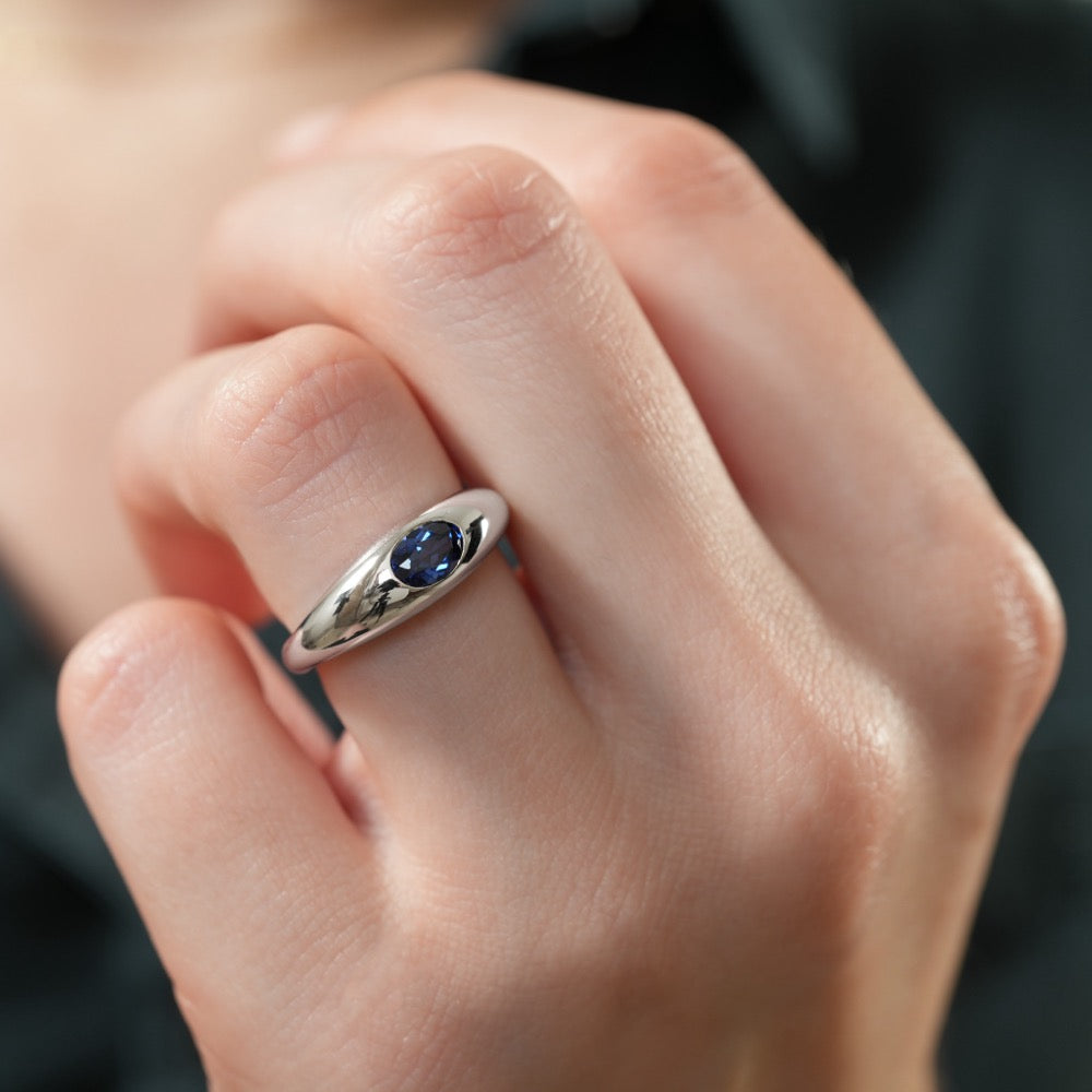 Sapphire Dome Ring