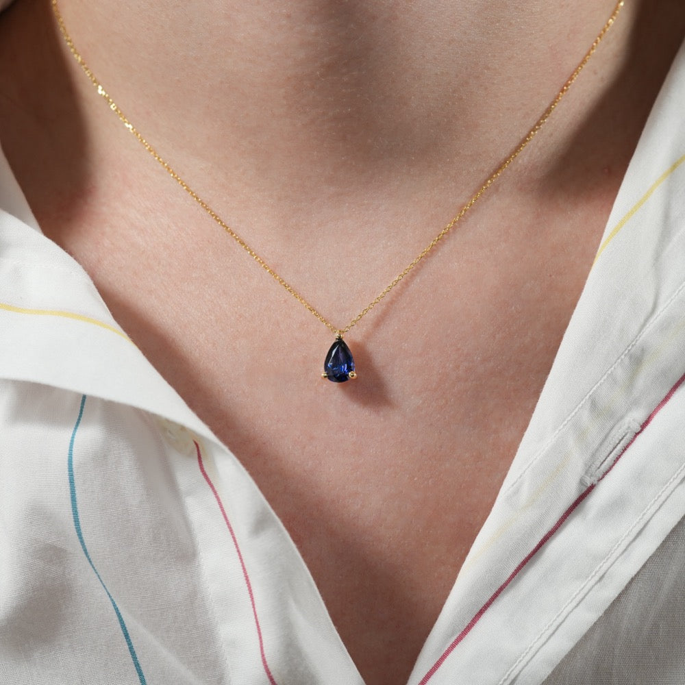Sapphire Ripple Necklace