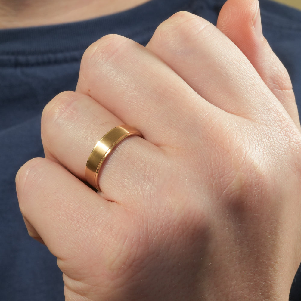 Eddy Satin Band with Polished Flat Edges