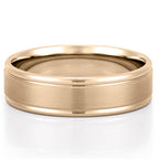 Einstein Satin Finish Band with Polished Edges