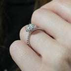 Elsa Floral Inspired Halo Ring