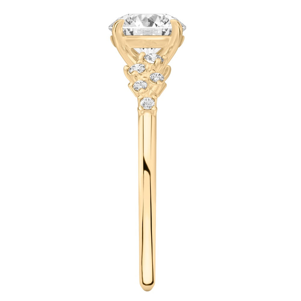 Magic Ring Scattered Diamond Engagement Ring