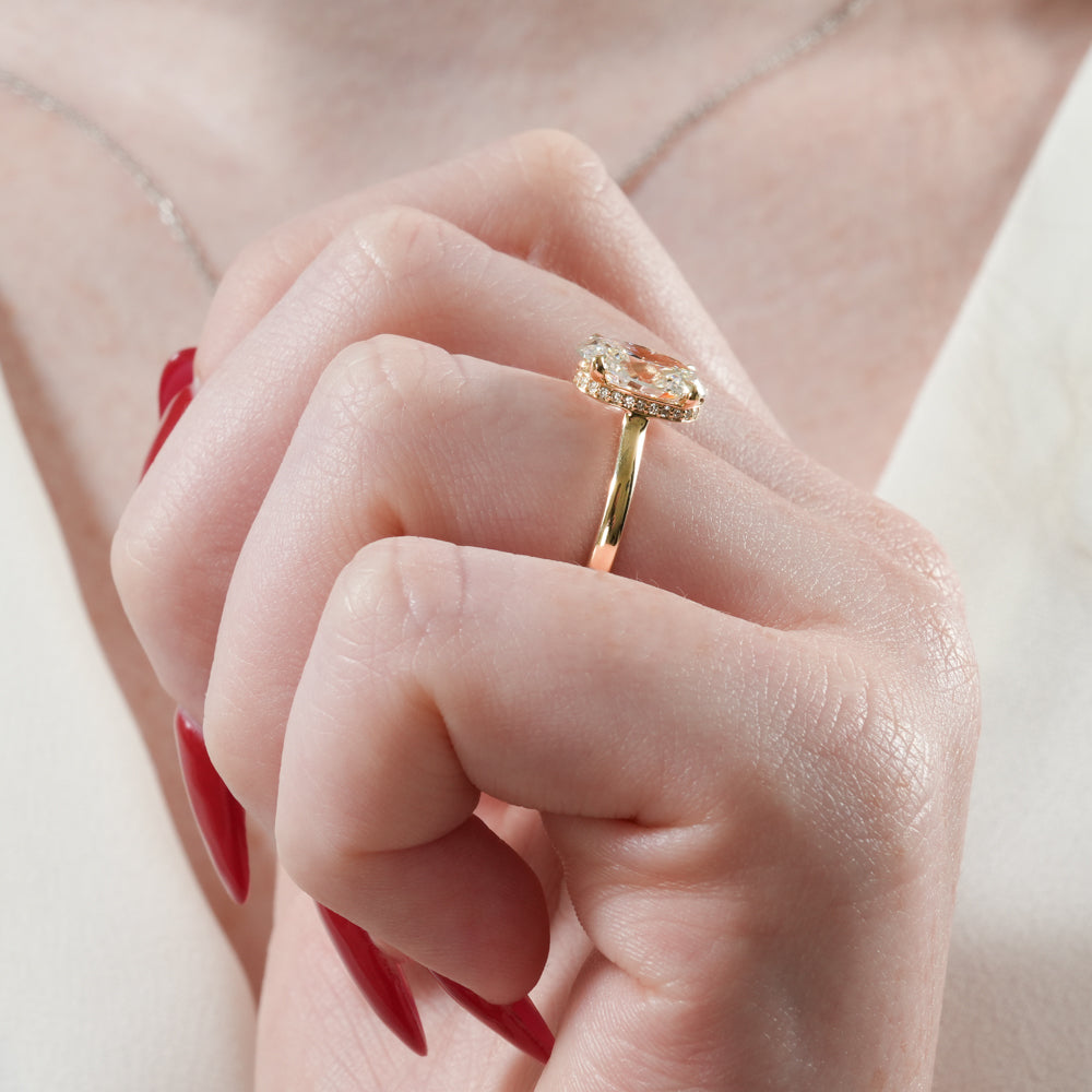 Jolie Secret Halo Engagement Ring