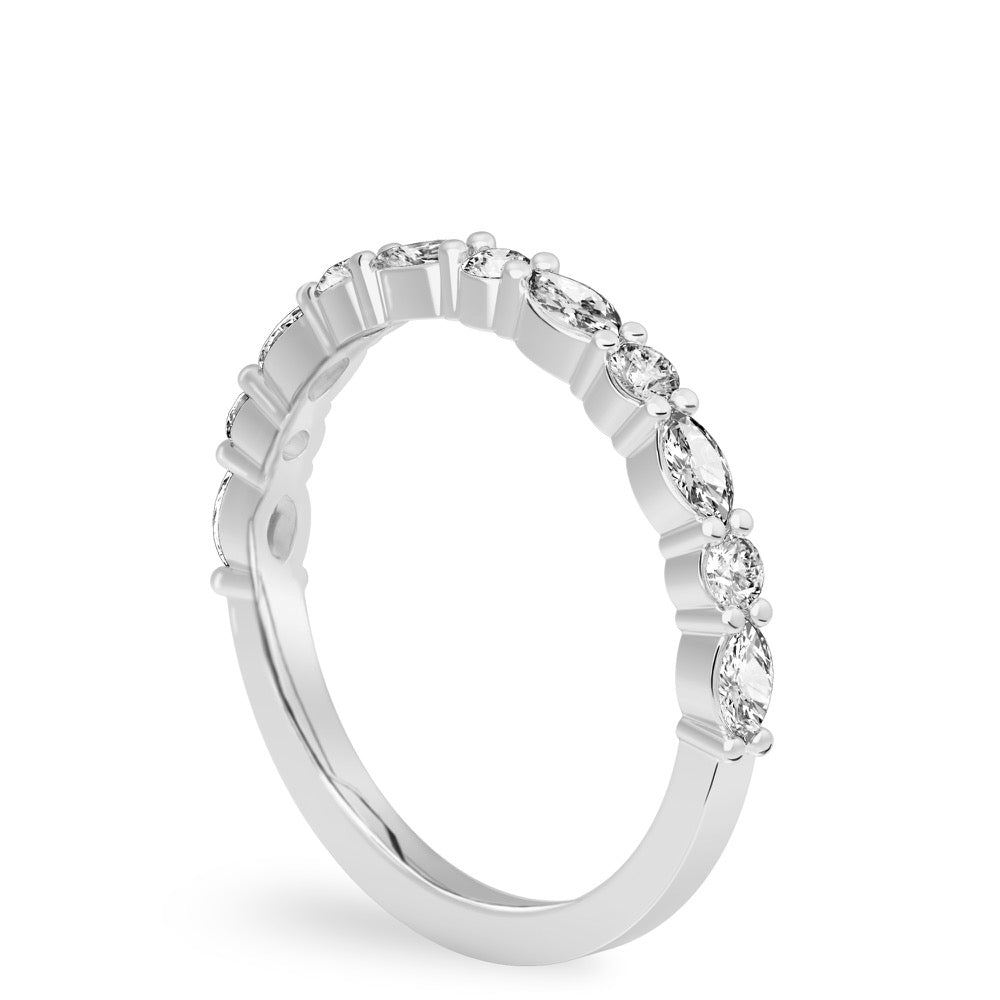 Clara Band Marquise & Round Diamond Band