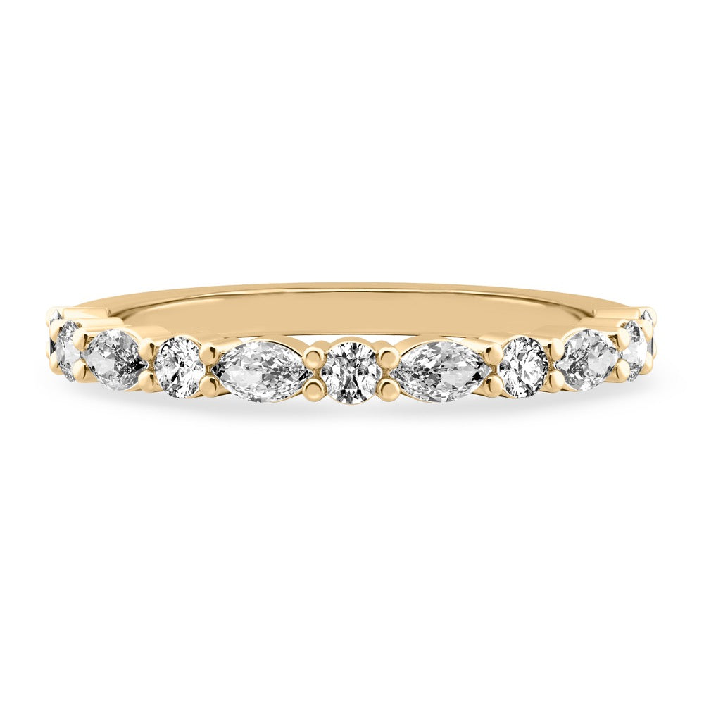 Clara Band Marquise & Round Diamond Band