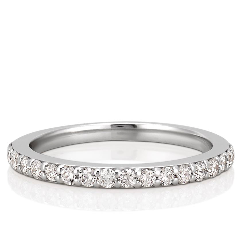 Love Waits Band Pavé Diamond Wedding Band
