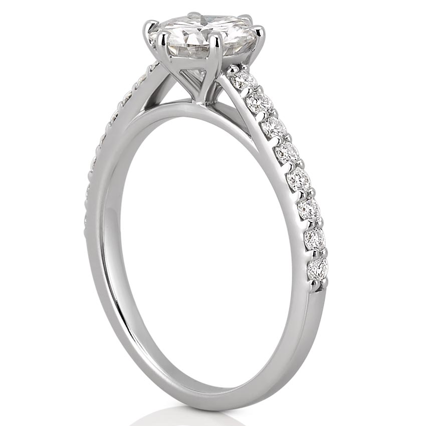 Jemma Cathedral Six Prong Engagement Ring