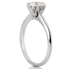 Luna Six Claw Prong Solitaire Engagement Ring