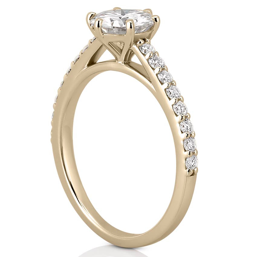 Jemma Cathedral Six Prong Engagement Ring