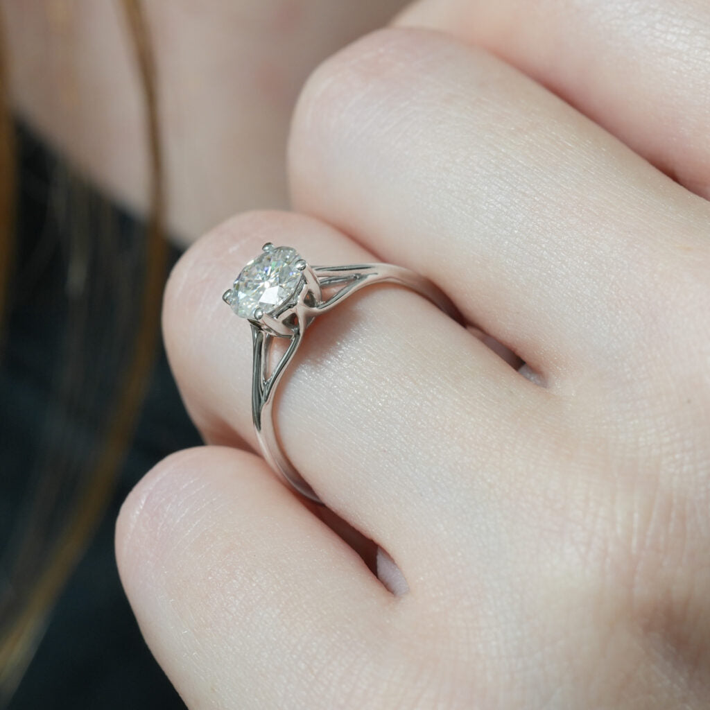 Bekah Intricate Split Shank Solitaire