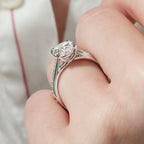 Talia Delicate Cathedral Ring with Side Stones