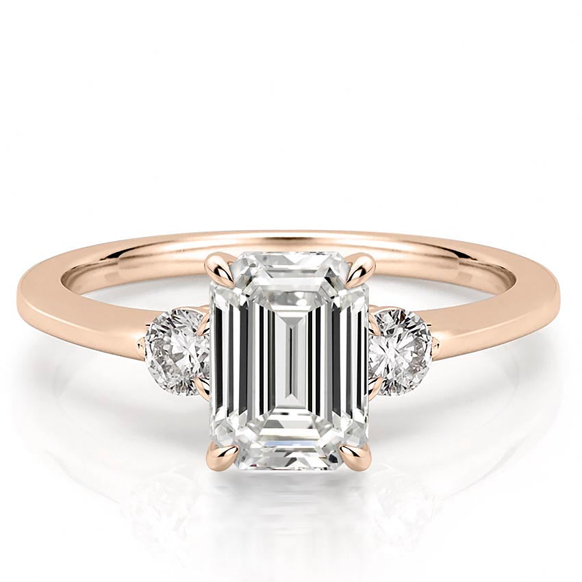 Everly Delicate Three Stone Engagement Ring