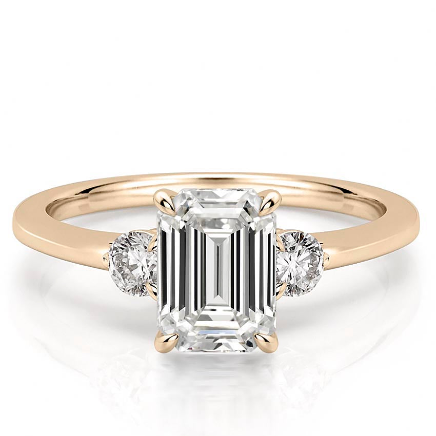 Everly Delicate Three Stone Engagement Ring