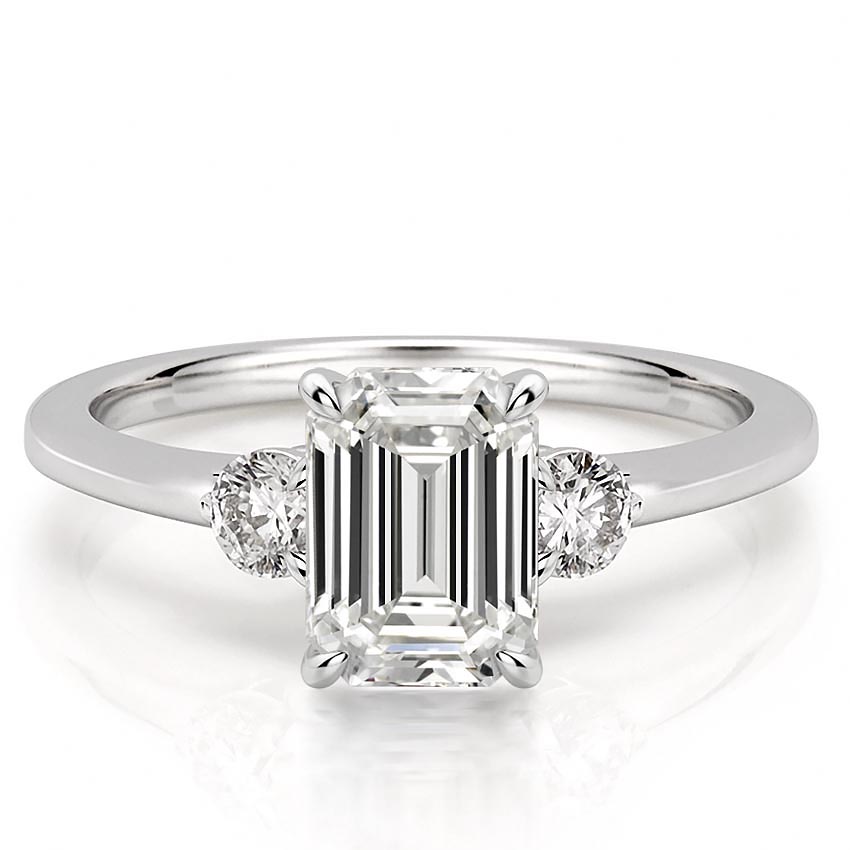 Everly Delicate Three Stone Engagement Ring