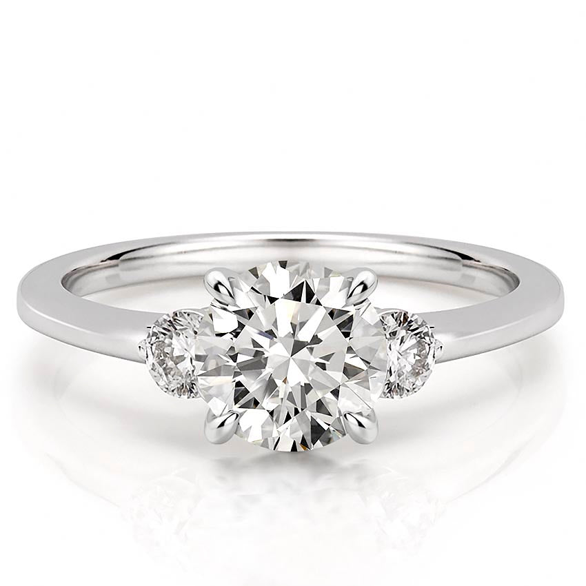 Everly Delicate Three Stone Engagement Ring