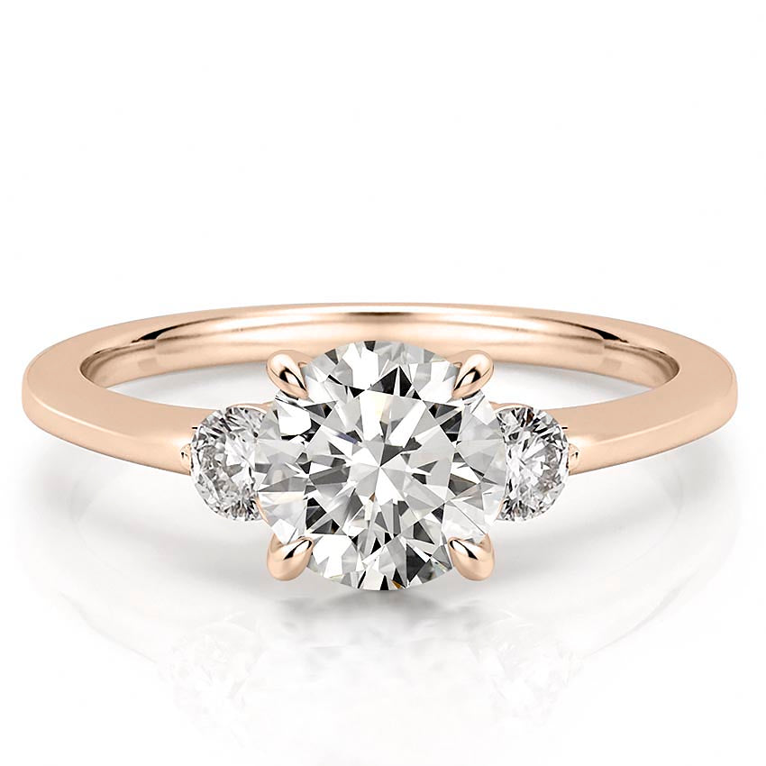 Everly Delicate Three Stone Engagement Ring