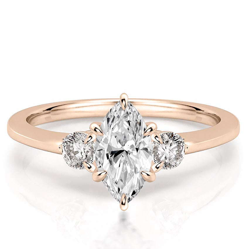 Everly Delicate Three Stone Engagement Ring