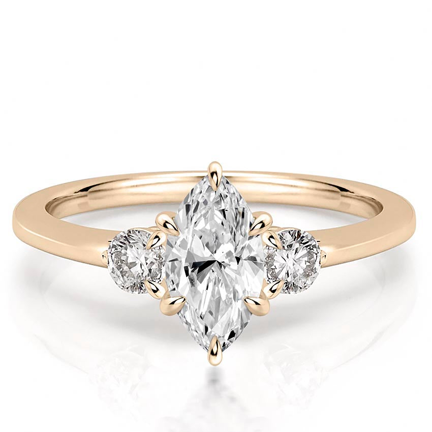 Everly Delicate Three Stone Engagement Ring