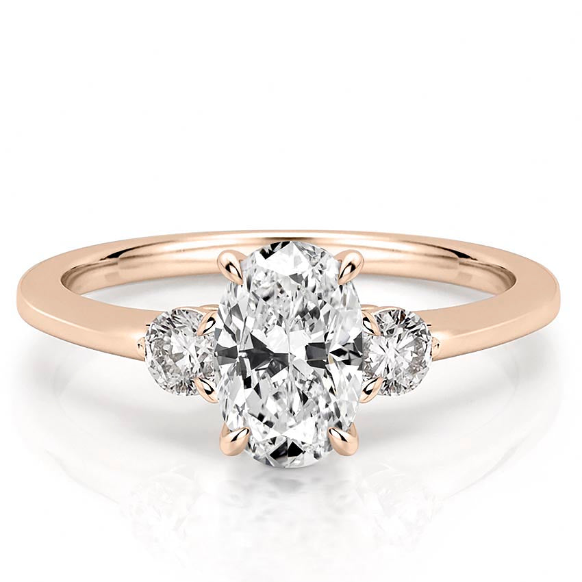 Everly Delicate Three Stone Engagement Ring
