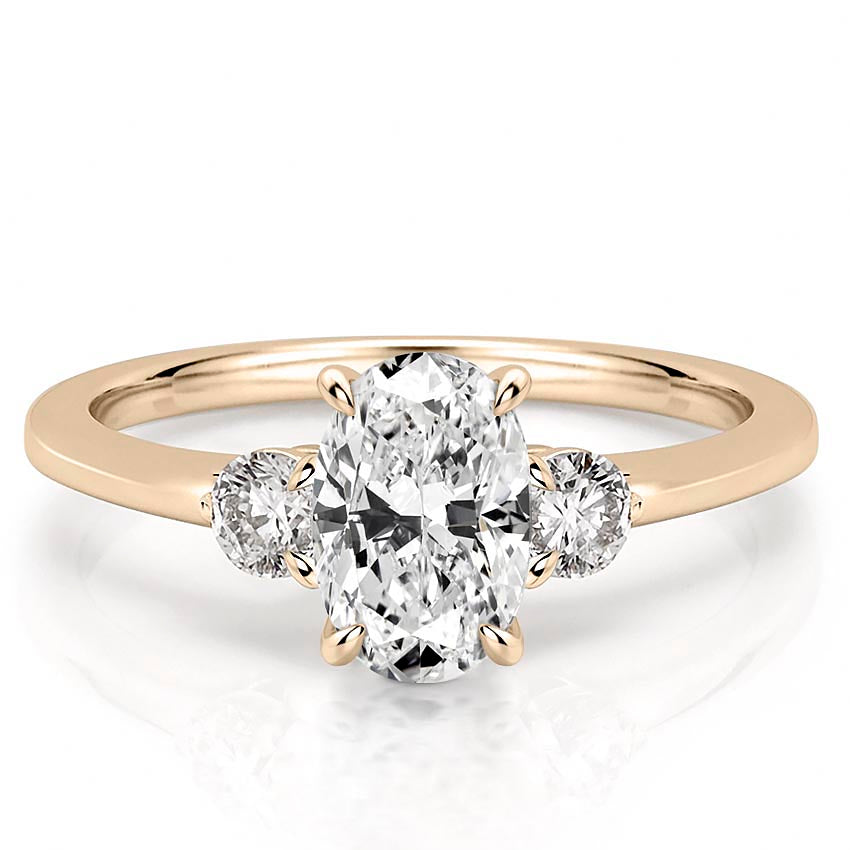 Everly Delicate Three Stone Engagement Ring