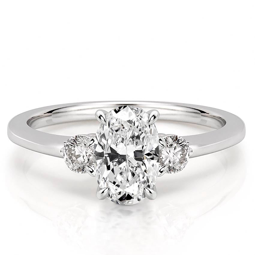 Everly Delicate Three Stone Engagement Ring