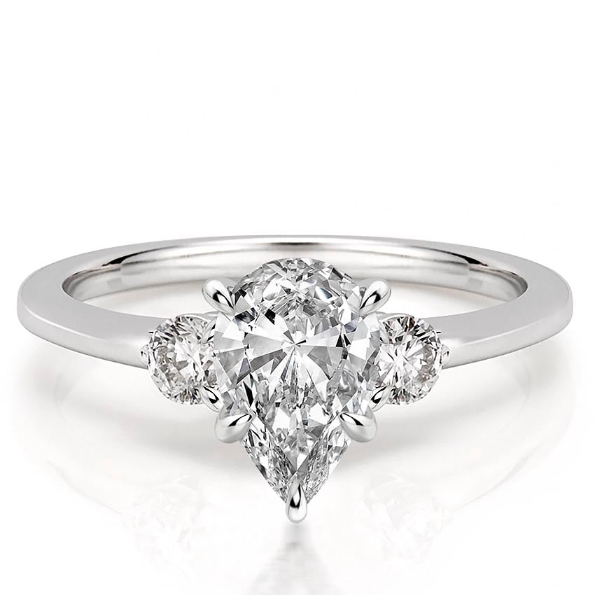 Everly Delicate Three Stone Engagement Ring